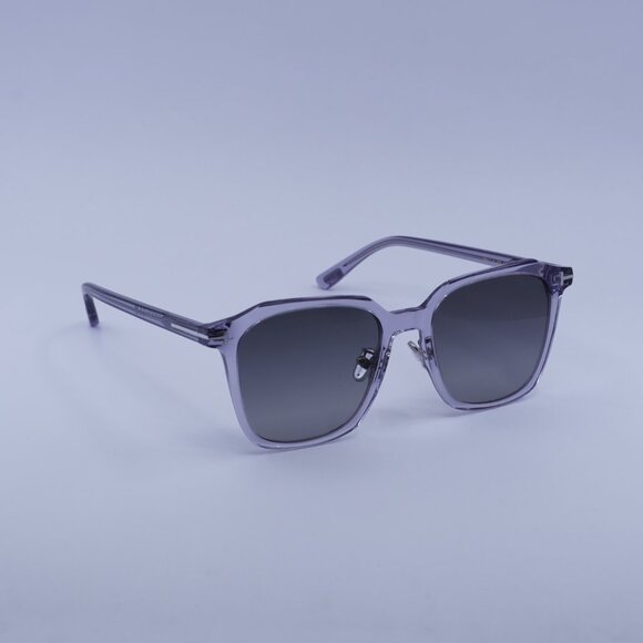 Tom Ford FT0971-K 20B Sunglasses Grey Square Frame, Smoke Gradient Lenses - Picture 4 of 10
